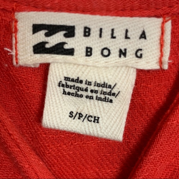 NWT Billabong Rad Red Linger On Romper V-Neck - Picture 13 of 14